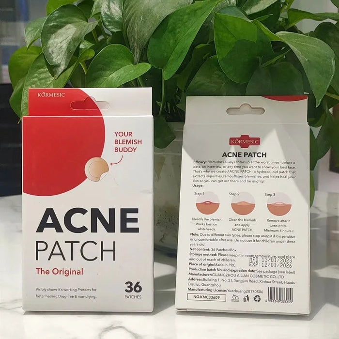 36 Patches/Set Hydrocolloid Acne Pimple Patch for Covering Zits and Blemishes, Spot Stickers for Face Skin Care Tool