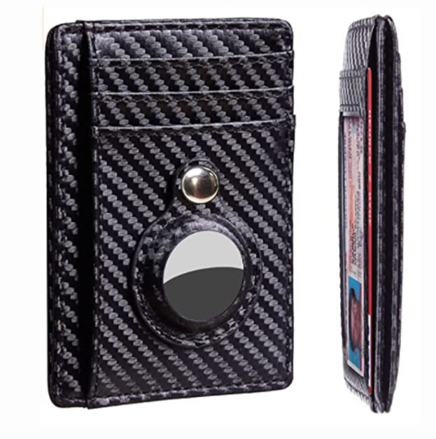 Keep your valuables safe and organized with the AirTag Wallet Anti Theft Bullet Card Bag Multi-functional Rfid Card Holder!